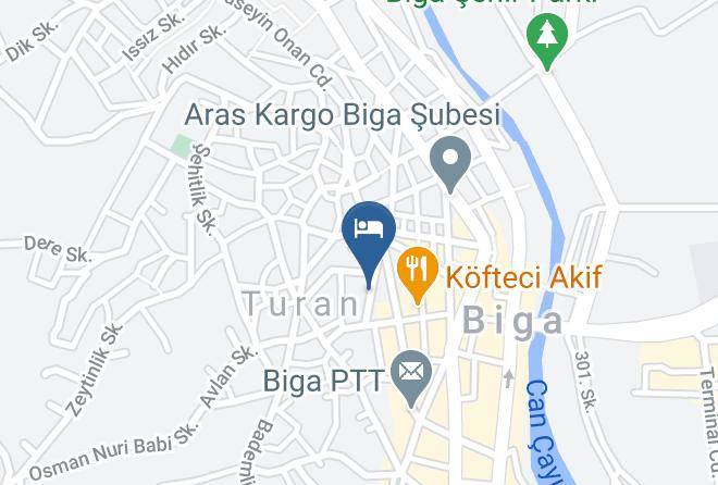 Biga - Mrg Otel Maps