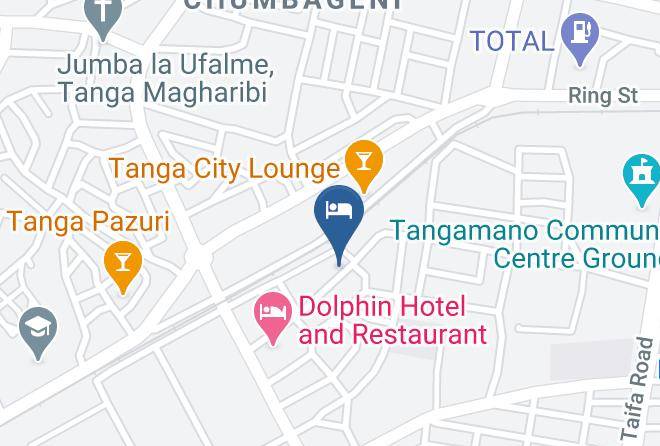Tanga - Mtendele Hotel Tanga Maps