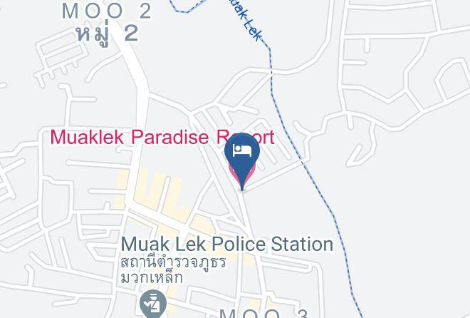 Amphoe Muak Lek - Muaklek Paradise Resort Maps