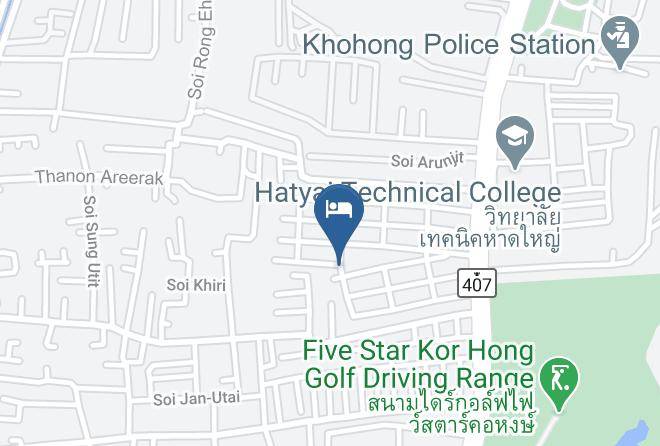 Amphoe Hat Yai - Muanthong Apratment Hotel Maps