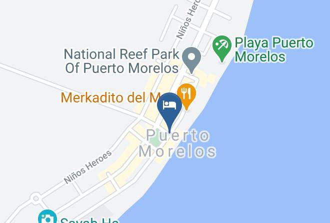 Puerto Morelos - Muchin Hotel Maps