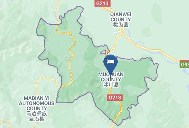 Leshan - Muchuan Xishu Impression Hotel Maps