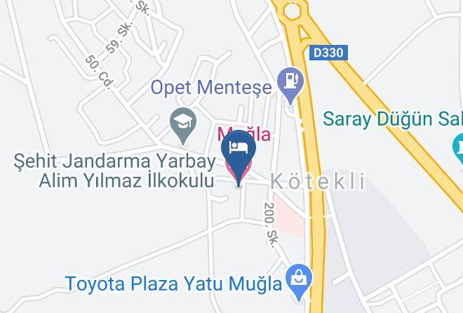 Yenikoy - Mugla Hotel Maps
