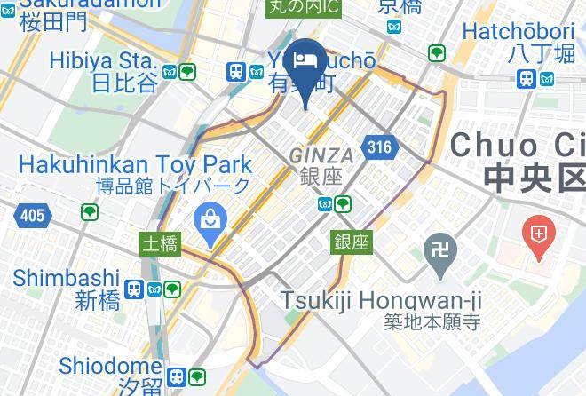 Chuo Ward - Muji Hotel Ginza Maps