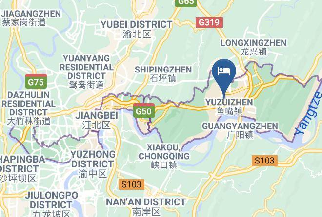 Jiangbei District - Mujinhua Hotel Maps