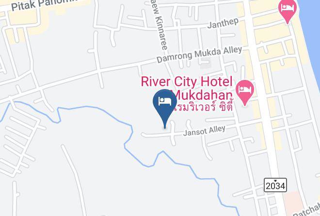 Amphoe Mueang Mukdahan - Mukda Sawan Resort Maps