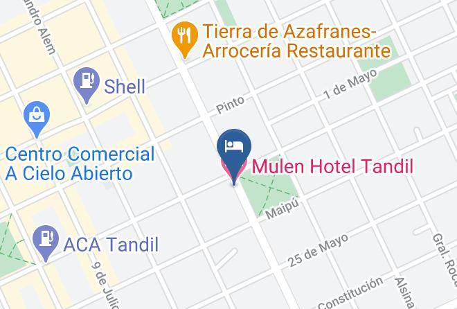 Tandil Partido - Mulen Hotel Tandil Maps