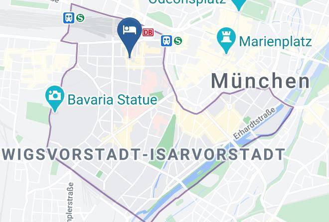 Munich District - Munich Inn Design Hotel Maps
