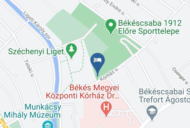 Bekescsaba - Munkacsy Hotel Maps