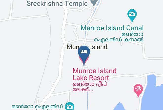Kollam Sub District - Munroe Island Lake Resort Maps