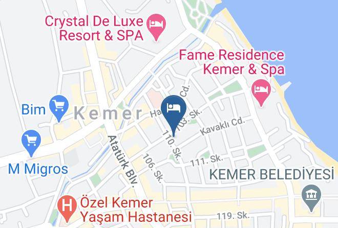 Kemer - Murat Hotel Maps