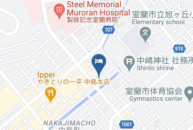 Muroran City - Muroran Green Hotel Maps
