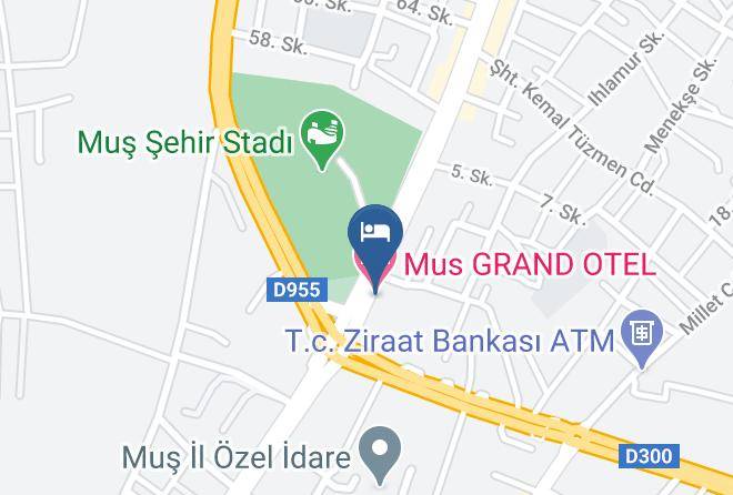 Mus Yesilyurt - Mus Grand Otel Maps