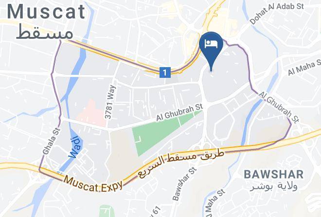 Bawshar - Muscat Oasis Residence Maps