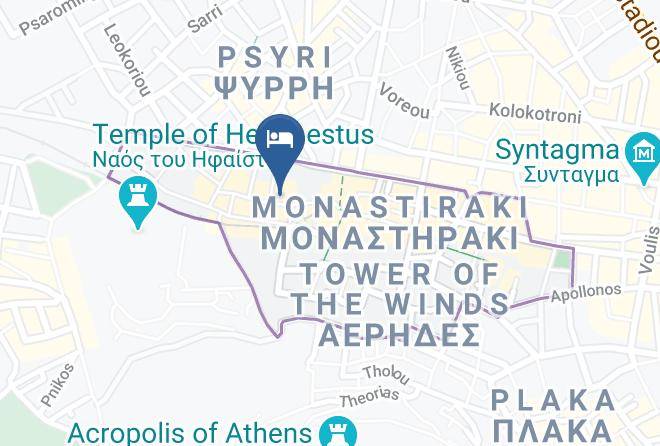 Central Athens - Muse Urban Suites Maps