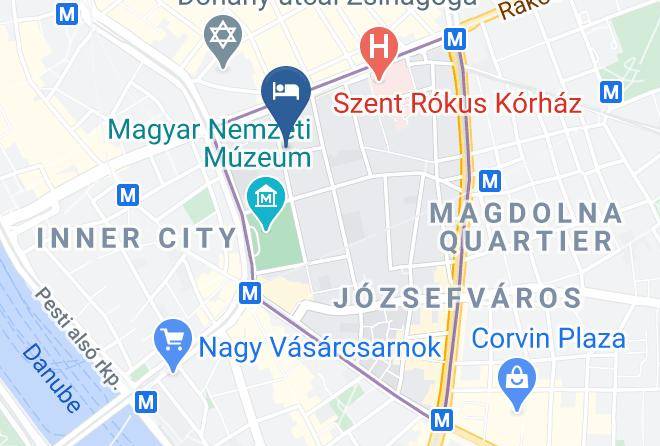 Budapest 8 Kerulet - Museum Hotel Budapest Maps