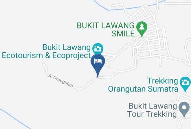 Muslii Muky Bungalow And Restaurant Map - North Sumatra - Langkat Regency