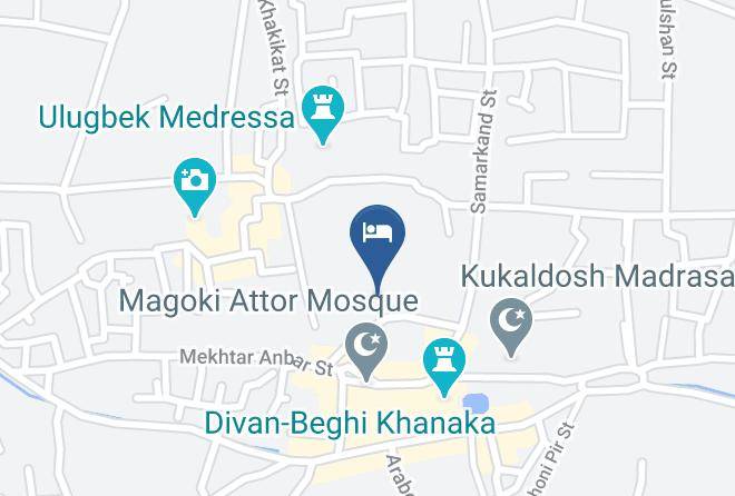 Bukhara - Muslima Hotel Maps