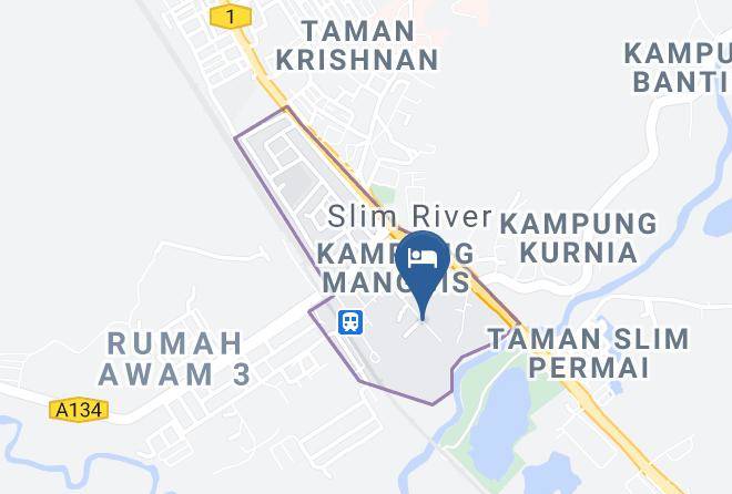 Batang Padang District - Musse Hotel Slim River Maps
