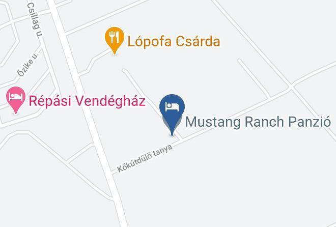 Kiskunmajsa - Mustang Ranch Panzio Maps
