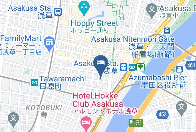 Taito Ward - Mustard Hotel Asakusa 1 Maps