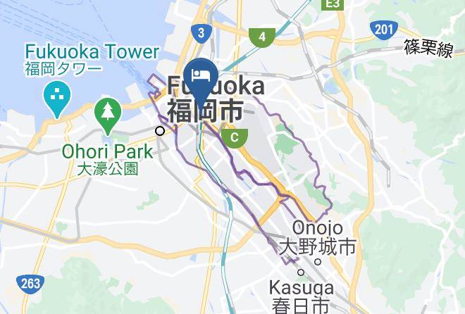 Fukuoka City Hakata Ward - Musubi Hotel Machiya Katakasu 2 Maps