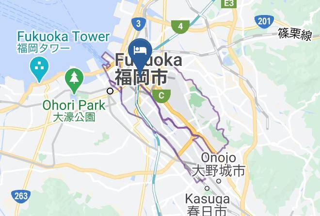 Fukuoka City Hakata Ward - Musubi Hotel Machiya Katakasu 3 Maps