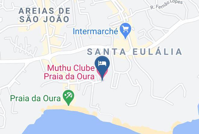 Albufeira - Muthu Clube Praia Da Oura Maps