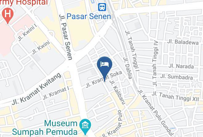 Central Jakarta - Mutiara Hotel Maps