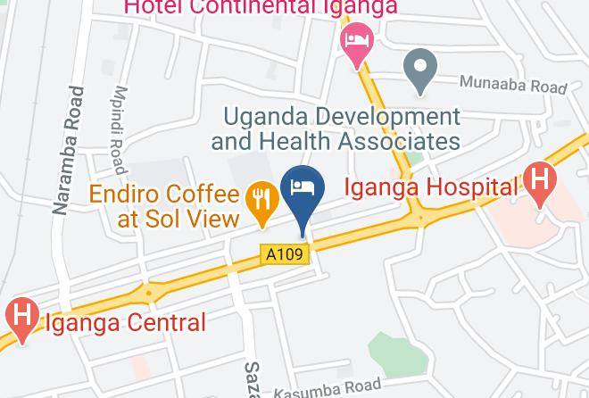 Kigulu - Mwana Highway Hotel Maps