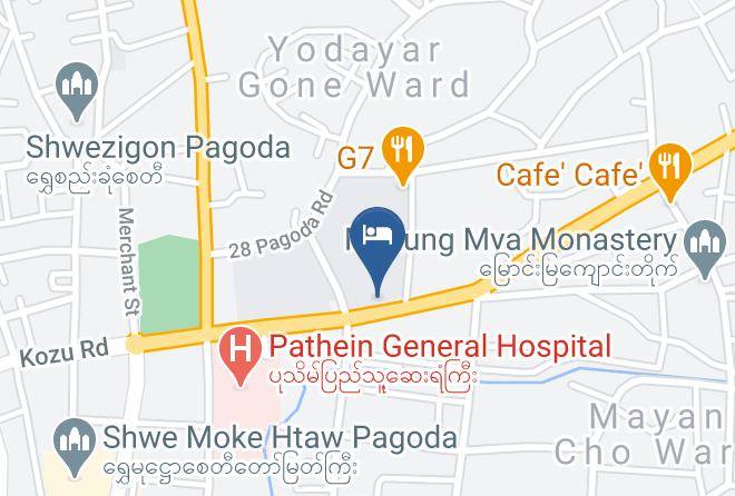 Pathein - Myanma Koe Hotel Maps