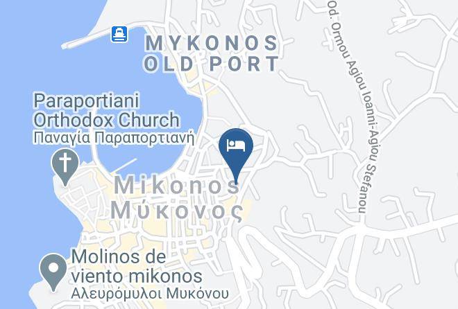 Myconian Inn Hotel Map