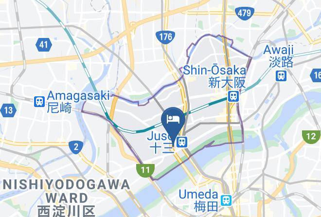 Osaka City Yodogawa Ward - My Dear Hotel Maps