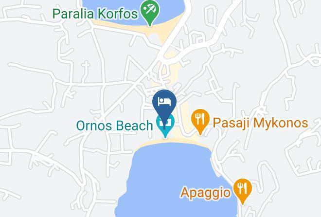 Mykonos Ammos Hotel Map