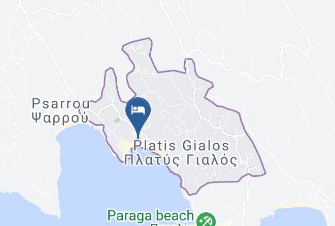 Mykonos - Mykonos Kosmoplaz Beach Resort Hotel Maps