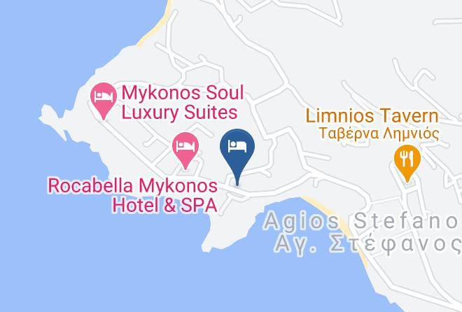 Mykonos - Mykonos Princess Hotel Maps