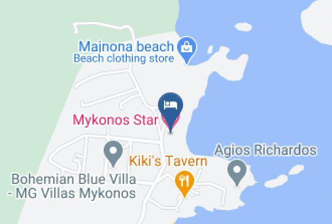 Mykonos - Mykonos Star Hotel Maps
