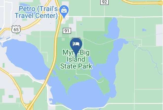 Freeborn - Myre Big Island State Park Maps