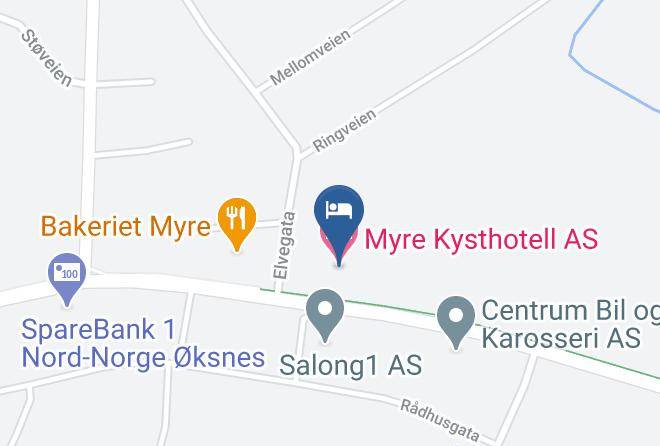 Oksnes - Myre Kysthotell As Maps