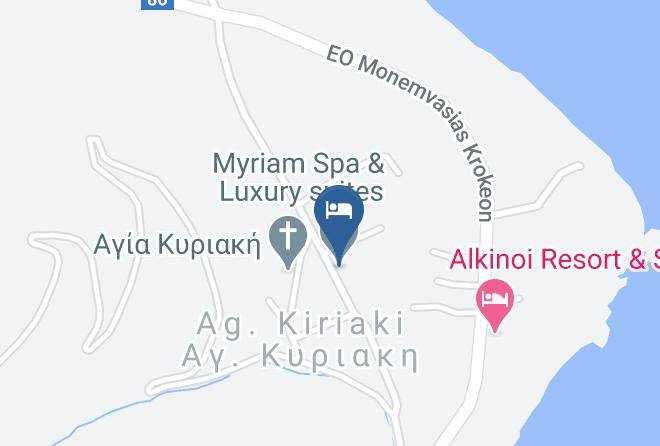 Lakonia - Myriam Spa & Luxury Suites Maps