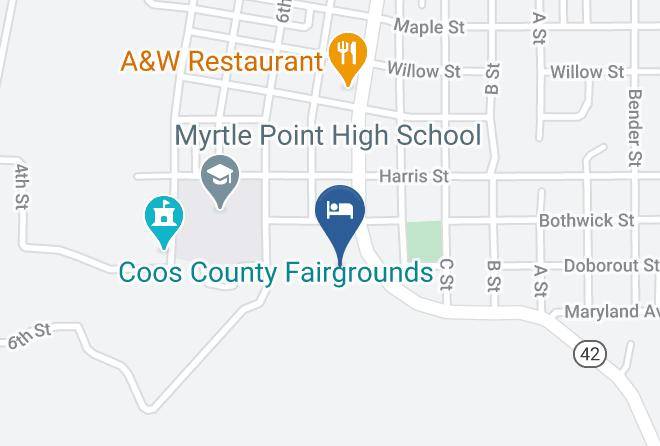 Coos - Myrtle Trees Motel Maps