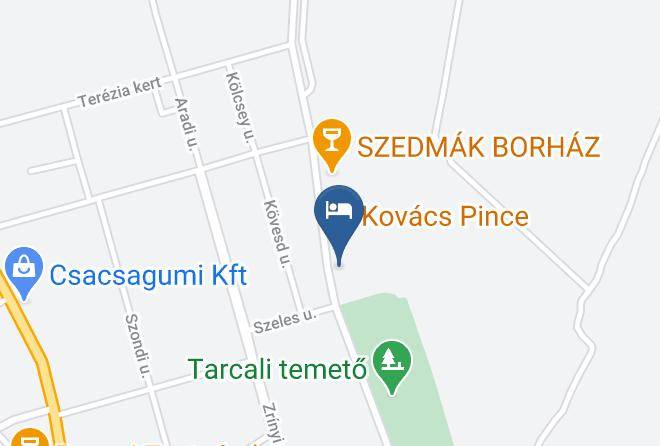 Tarcal - Myrtus Pince Es Vendeghaz Maps