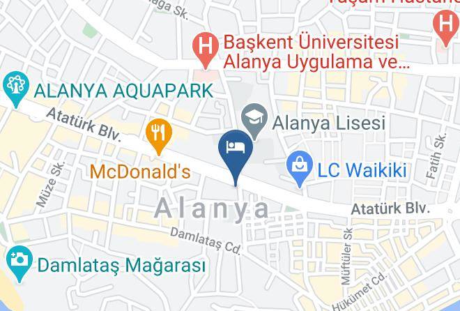 Alanya - Mysea Otel Maps