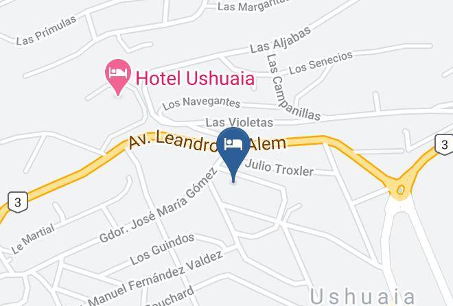 Ushuaia - Mysten Kepen B&b Maps