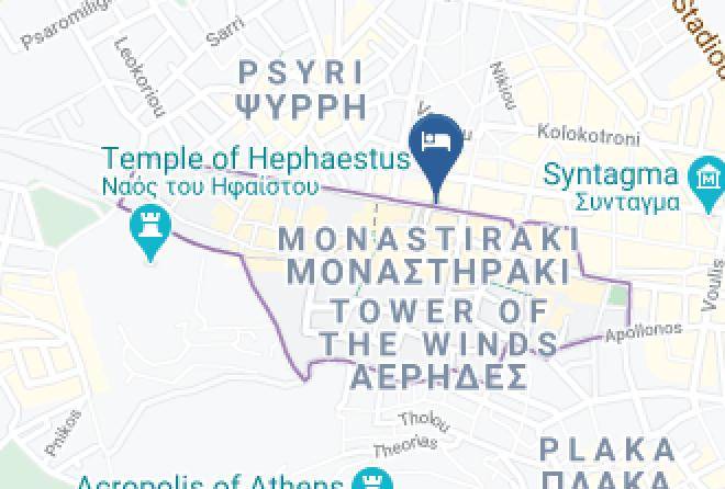 Central Athens - Mythos Suites Maps