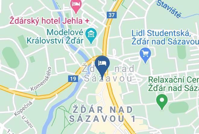 Zdar Nad Sazavou - Nabrezni Terasy Restaurace A Penzion Maps
