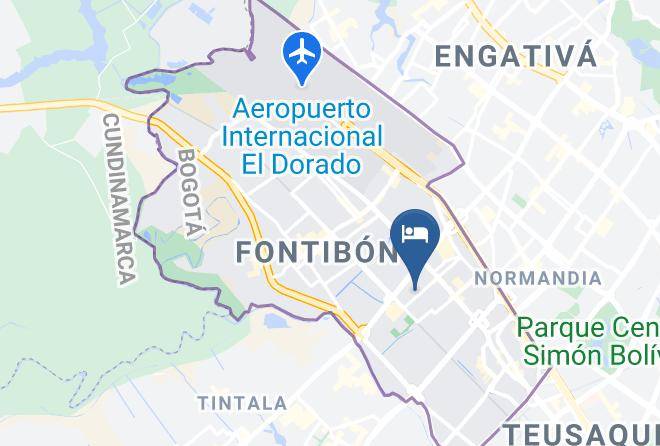 Bogota - Nabusimake Hotel Modelia Maps