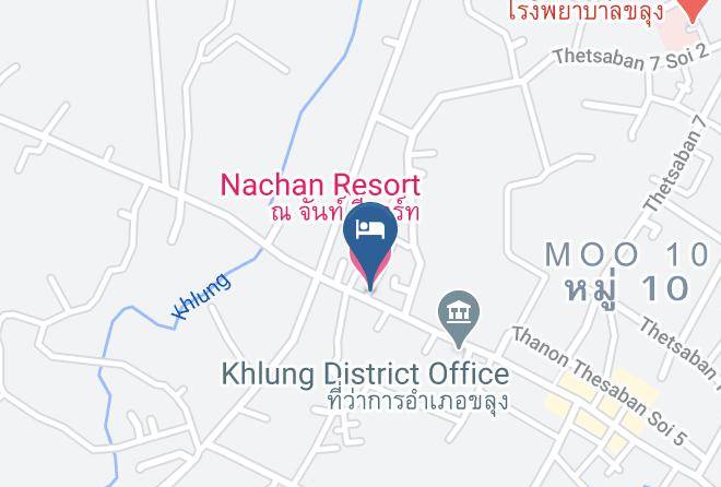 Amphoe Khlung - Nachan Resort Maps