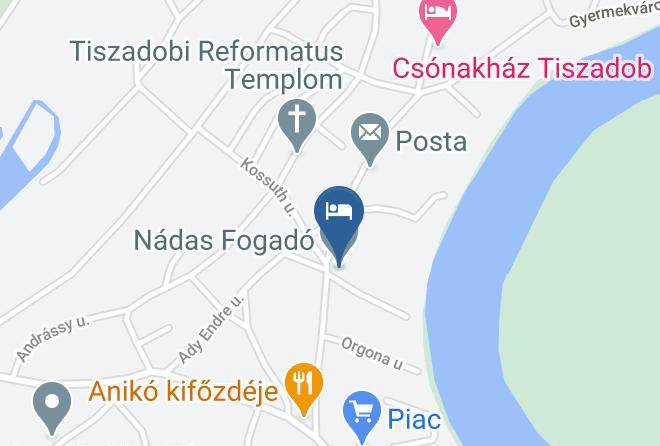 Tiszadob - Nadas Fogado Maps