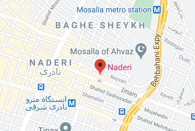 Ahvaz - Naderi Hotel Maps